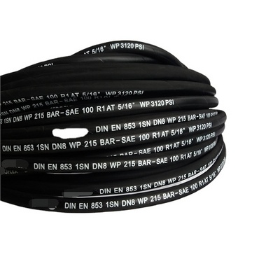 3/8 Inch SAE 100R2AT / 2SN High Pressure Rubber Pikes Hydraulic Hose