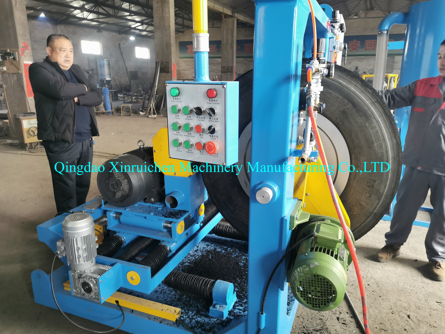 tire tread buffing machine / tyre retreading machine