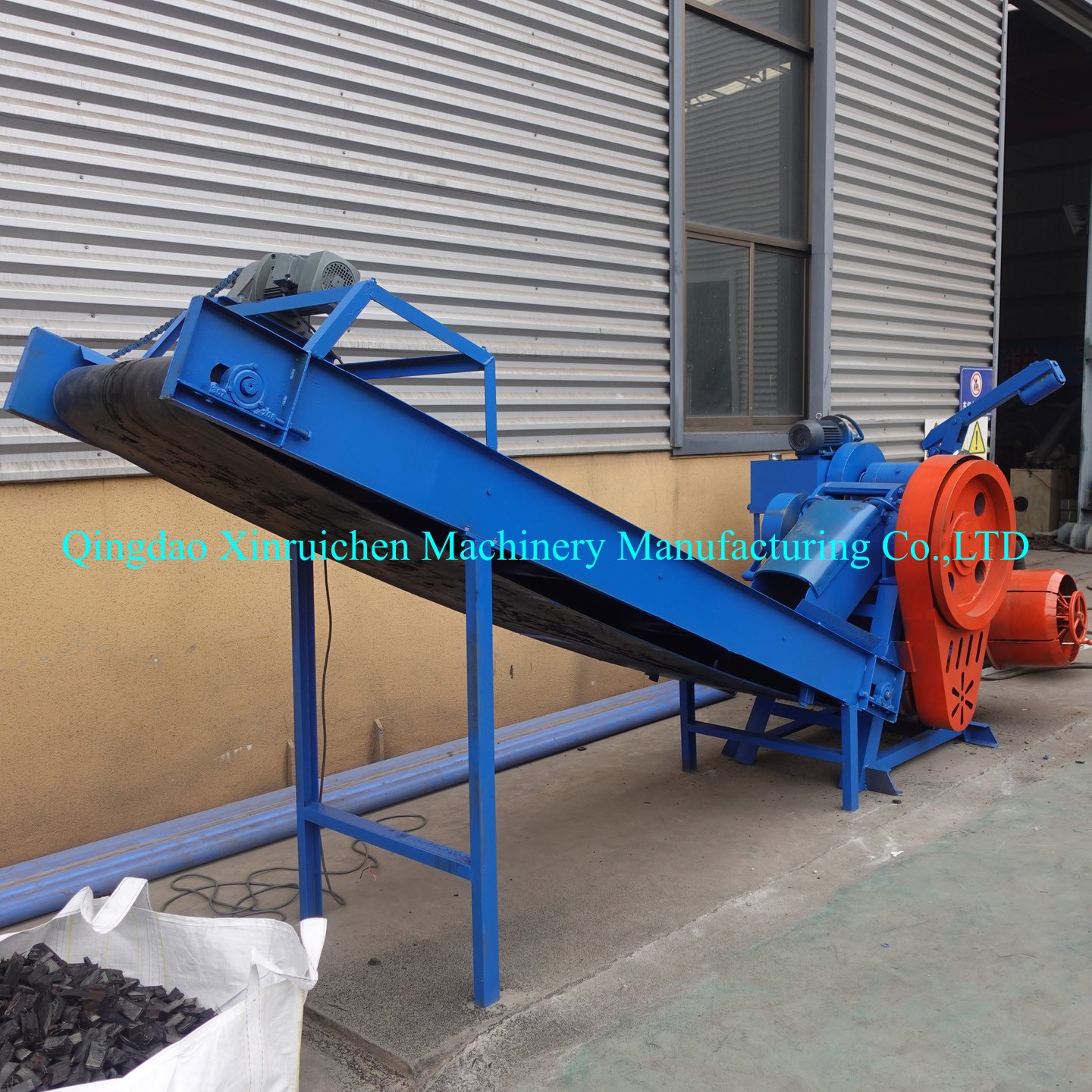 High Output Automatic Tire Strip Cutter Tire Circle Cutting Recycling Machine/Waste Tire Tread Sidewall Cutter