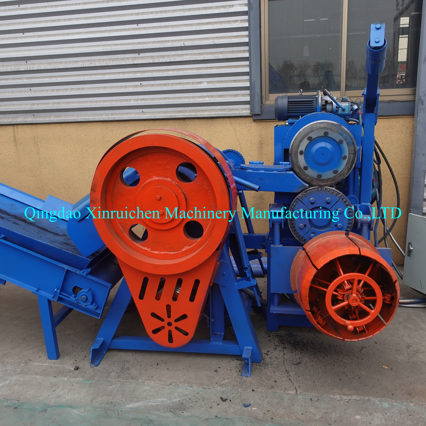 High Output Automatic Tire Strip Cutter Tire Circle Cutting Recycling Machine/Waste Tire Tread Sidewall Cutter