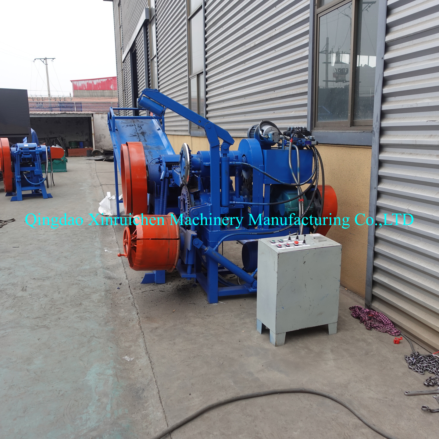 High Output Automatic Tire Strip Cutter Tire Circle Cutting Recycling Machine/Waste Tire Tread Sidewall Cutter