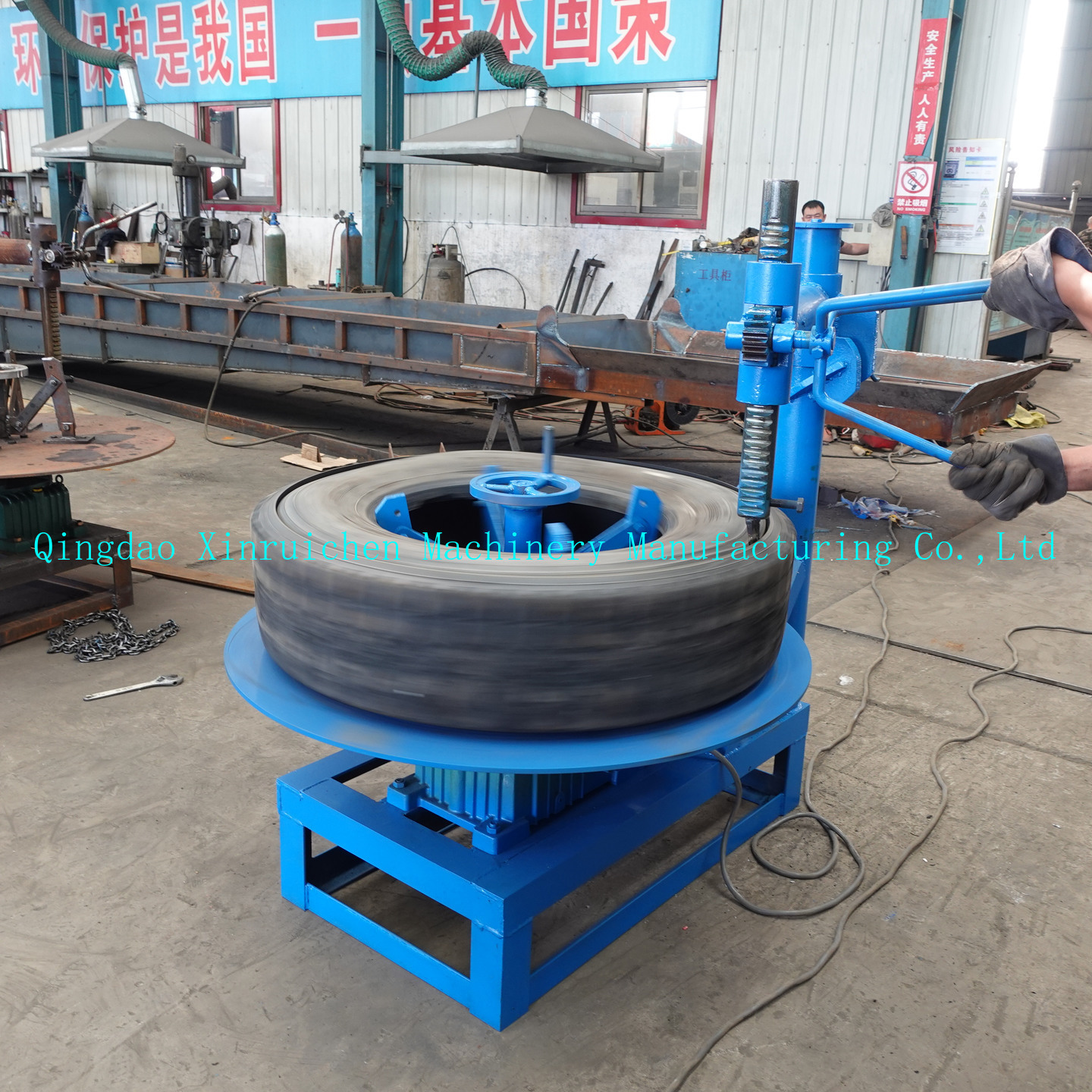 big tire sidewall cutting machine tire cutter machine recycling equipment for sale