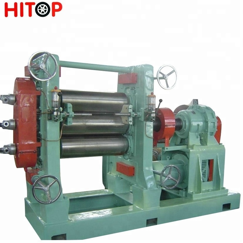 Three roller rubber sheet calender machine