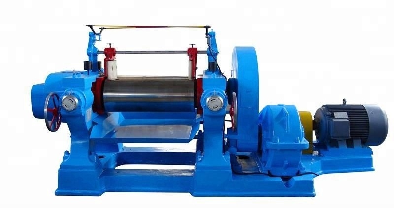 two roll rubber open mixing mill