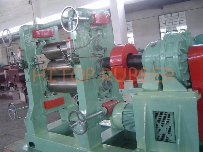 Three roller rubber sheet calender machine