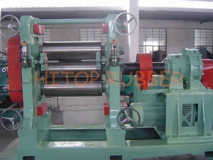 Three roller rubber sheet calender machine