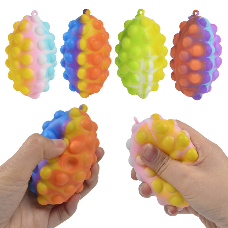 Hot Sale Push Sensory Bubble Squigz Popit Silicone pineapple pop it fidget toy for adult and kids