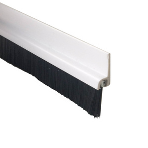 h profile PVC door seal with brush / door bottom sweep seal strip