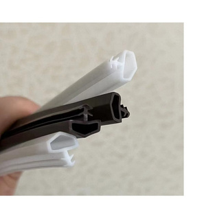 PVC TPE Silicone rubber door slot type  weather sealing strip for wooden door