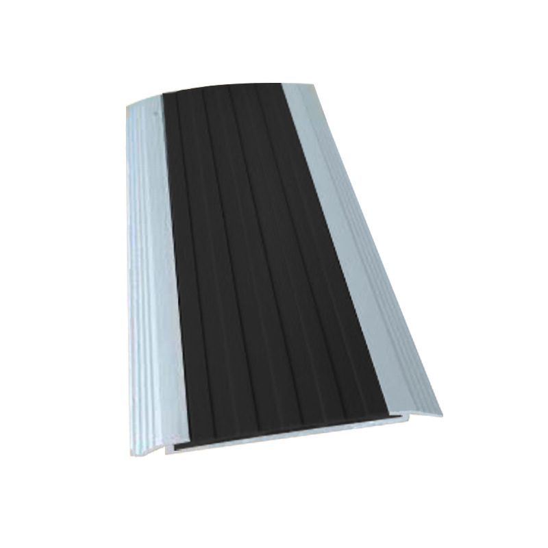 Aluminium anti slip stair nosing edge trim- with rubber insert