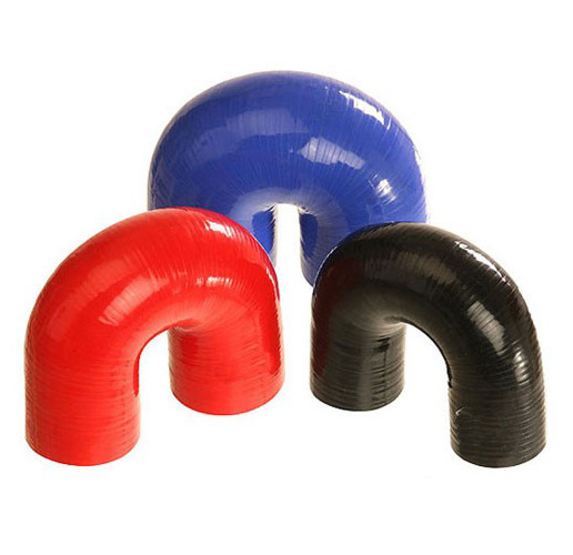 Silicone 180 Degree U Bend Elbow Coupler Hose, High Temp 4-ply Reinforced