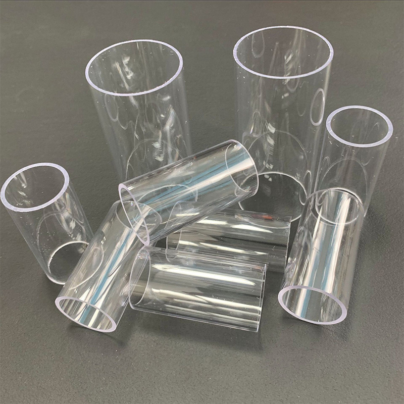 Custom 90mm 100mm 160mm 200mm 215mm 315mm 400mm Clear PVC pipe UPVC pipe rigid plastic transparent pipe