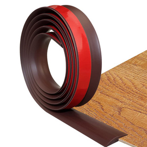 Doorways Rubber Floor Transition Strip, Vinyl Flooring Carpet Edging Trim Threshold