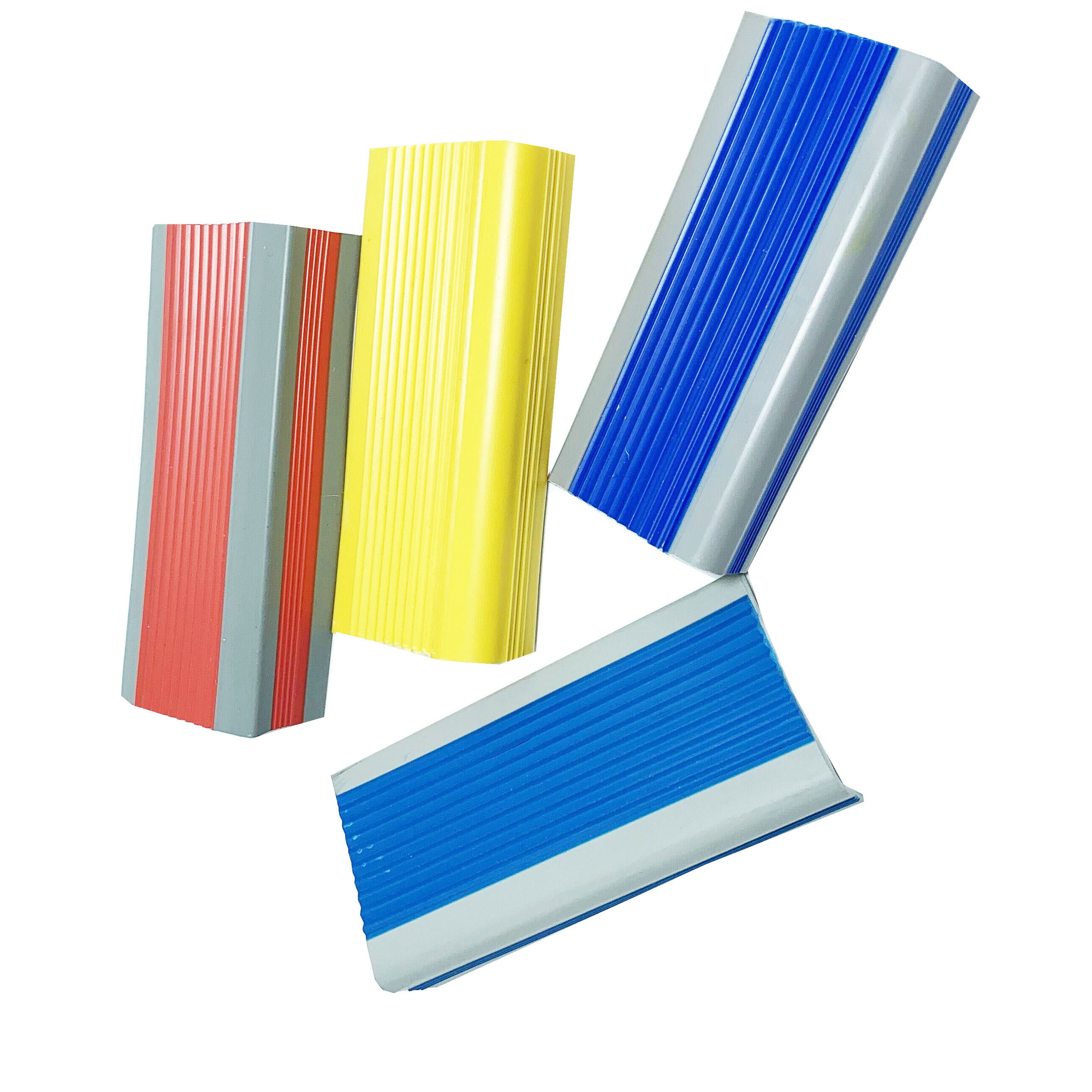 Anti-slip stair edge protection wood stair L shape anti slip PVC rubber strip stair nosing