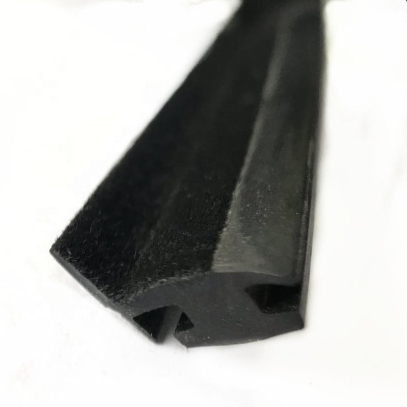 auto glass window run channel flocked rubber seal strip