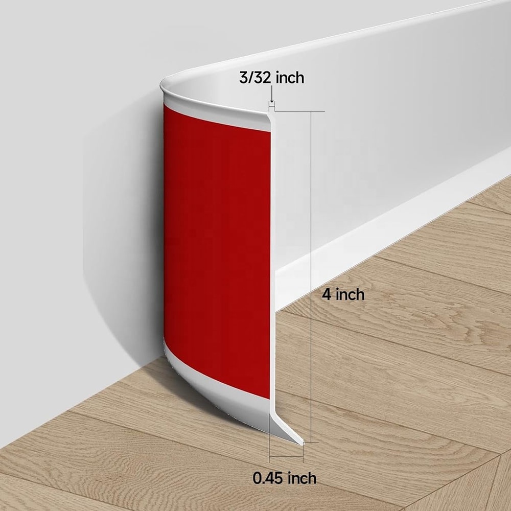 Flexible peel and stick baseboard molding trim 4