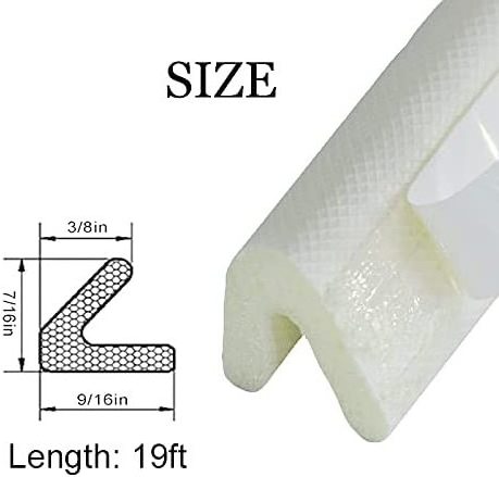 V Shape Foam Self-Adhesive Door Jamb Weather strip Gap Blocker Weather Stripping Seal Strip for Doors/Windows