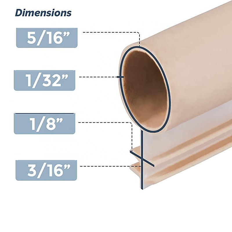 Door Repair PVC Rubber Sealing Strips Timber Wooden Door Window Frame Groove Gasket Caulk Sealed Weather Strip