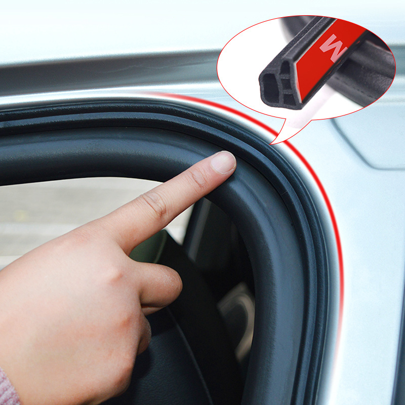 Car Soundproof Rubber Door Seal Big B type self adhesive