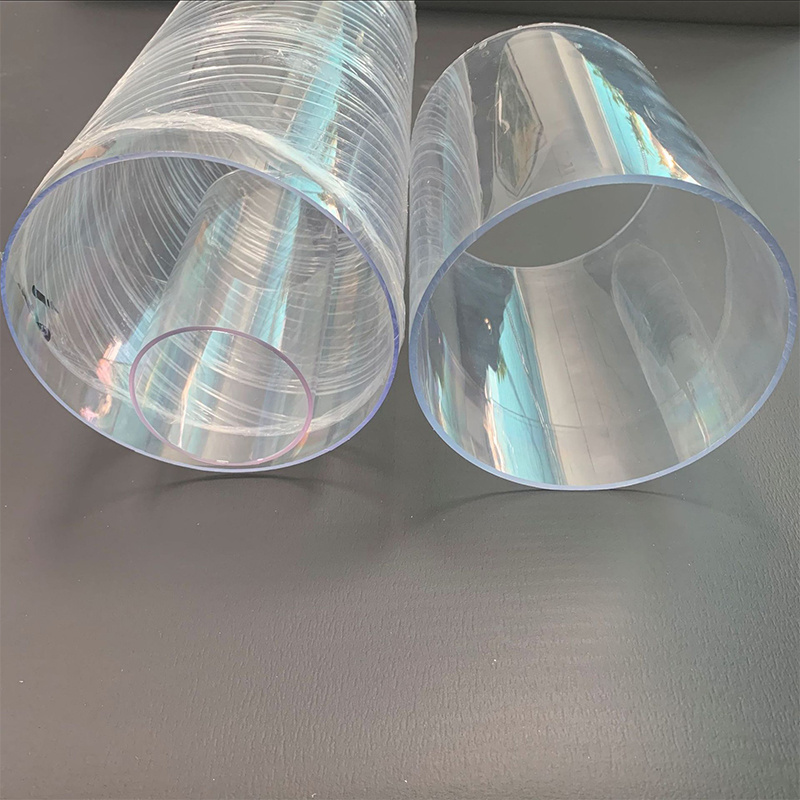 Custom 90mm 100mm 160mm 200mm 215mm 315mm 400mm Clear PVC pipe UPVC pipe rigid plastic transparent pipe