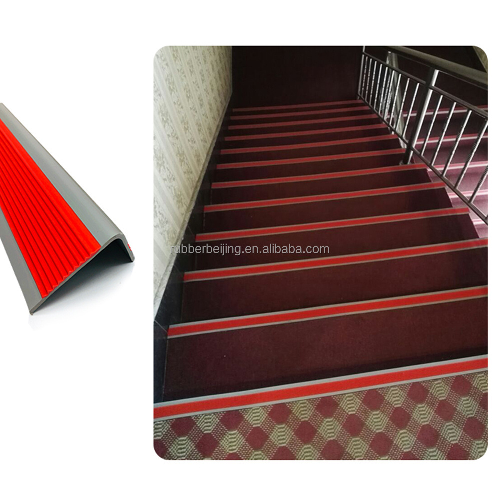 PVC Anti-Slip L Shape Stair Nosing stair nosing for vinyl floor step Edge