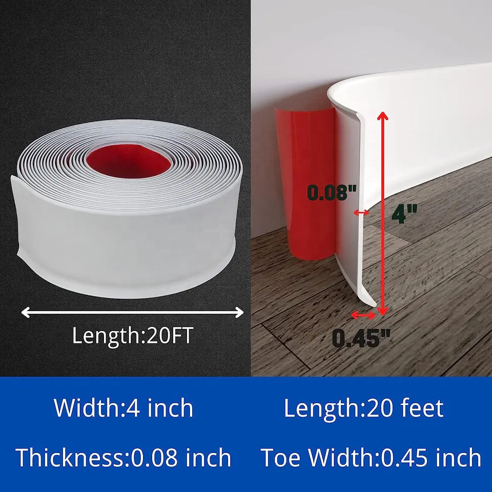 Vinyl Wall Base Baseboard Molding Trim 4