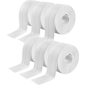 Tape Caulk Strip 1-1/2" Wide PVC Waterproof Self Adhesive Sealing Tape for Bathtub Bathroom Sink Shower Toilet Kitchen and Wall