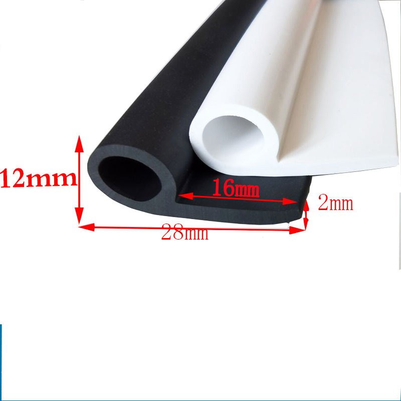 Good Elasticity to ensure airtight sealing P shape PTFE EPDM rubber note dam water sealing gate stopper