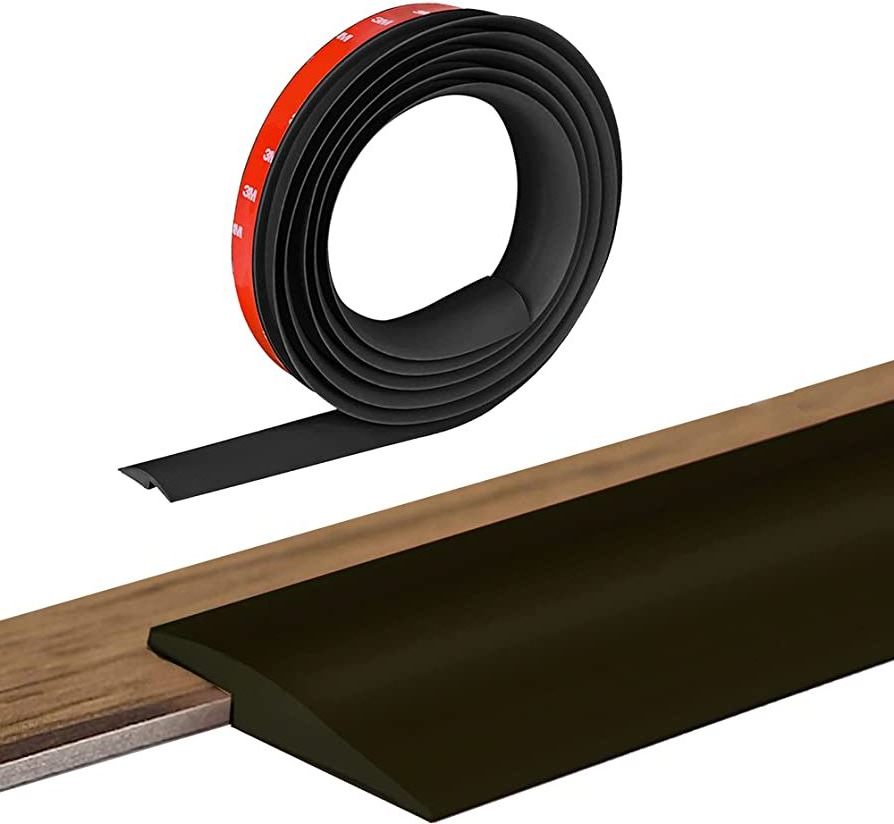 Doorways Rubber Floor Transition Strip, Vinyl Flooring Carpet Edging Trim Threshold