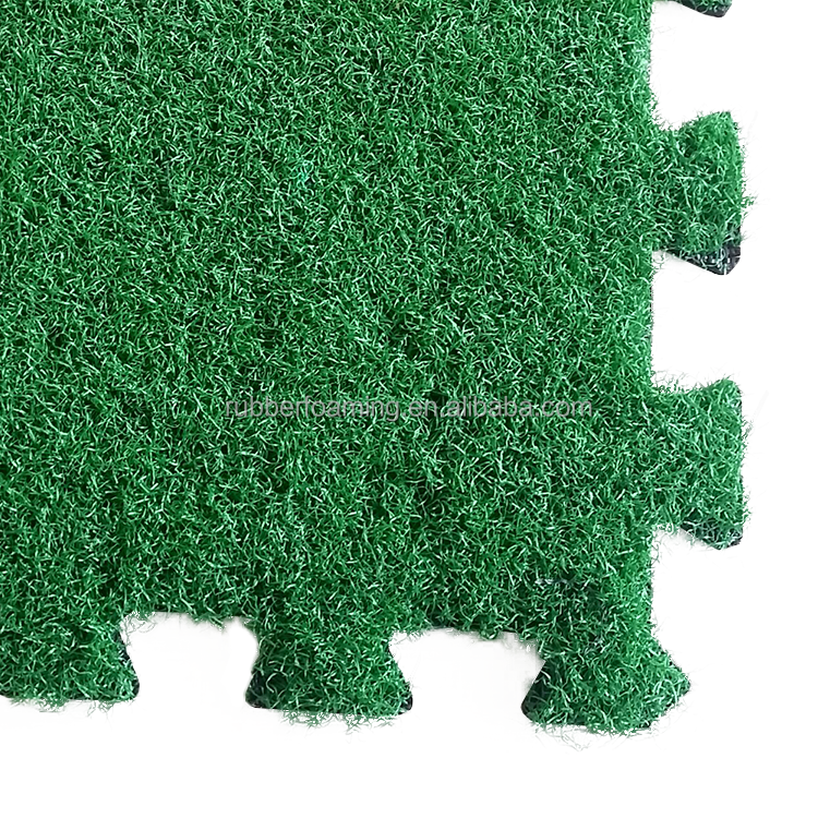 Discount Artificial Grass Turf Tile Interlocking Self-Draining Mat Toxicless EVA Foam Floor Mat Grip Pad Garage EVA Puzzle Mats