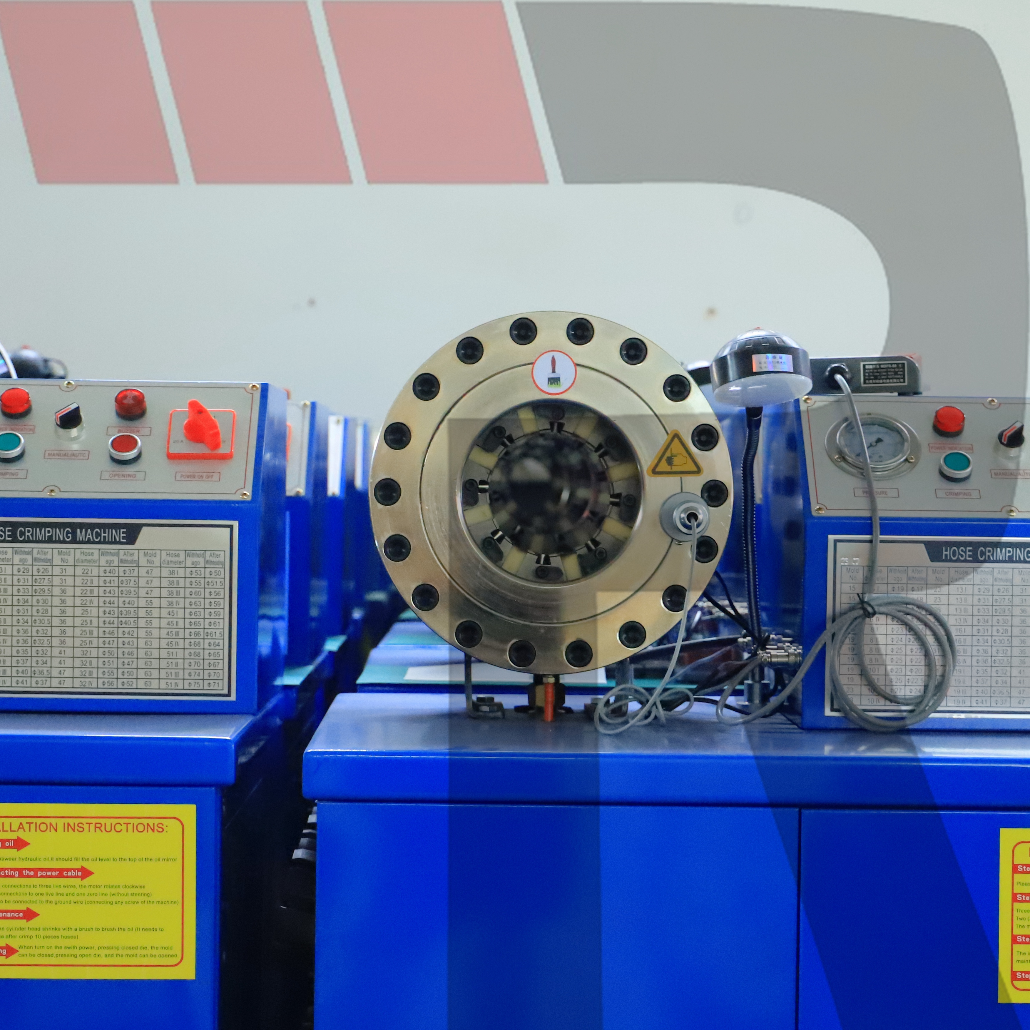 Electric crimping machine for hydraulic rubber hose 1/4-2 inch hydraulic hose cutting machine