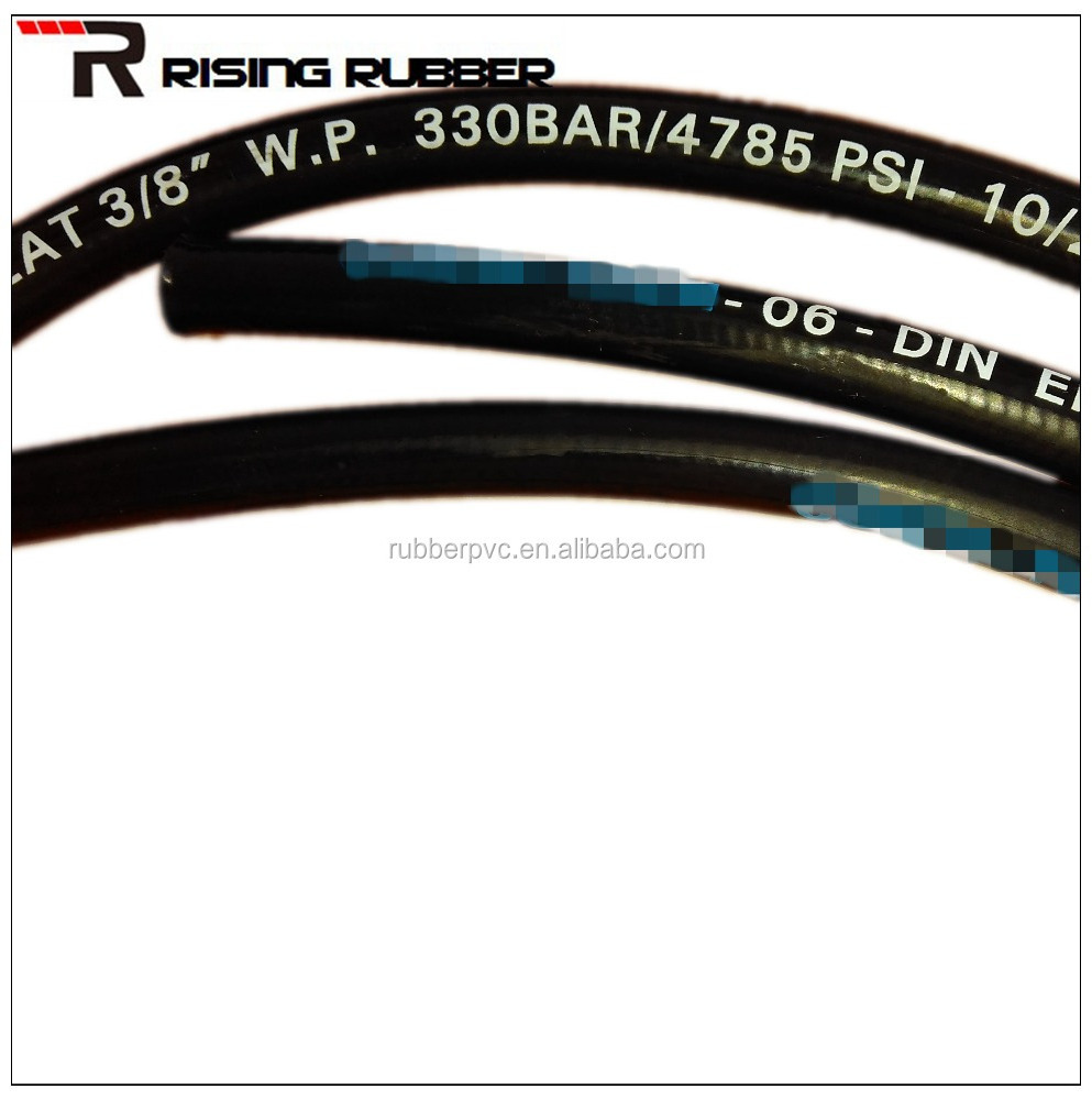 3/8 inch DIN 2SN/SAE R2 High Pressure Hydraulic Rubber Hose