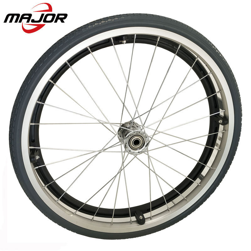 20 Inch Pu Spoke Manual Replacement Polyurethane Wheelchair Parts Wheels And Tires