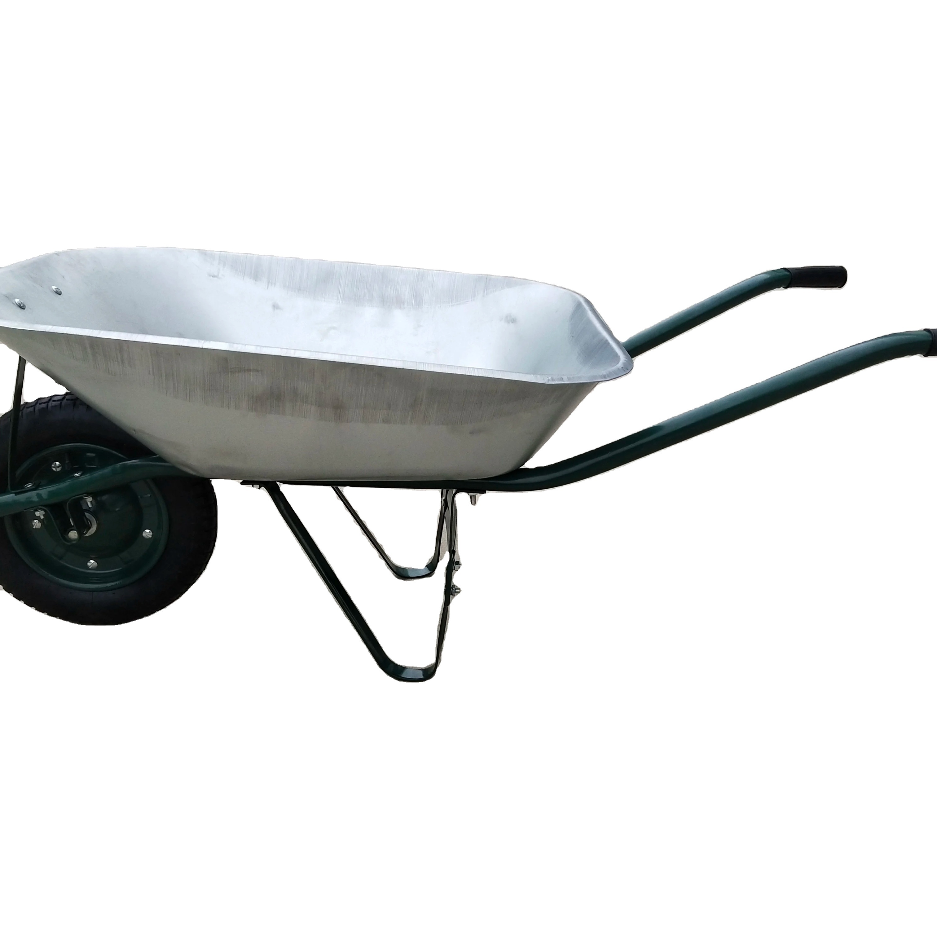 Hot Sale Metal Wheelbarrow with Pneumatic Wheels for Garden and Construction Use Building Equipment for Farm Tools