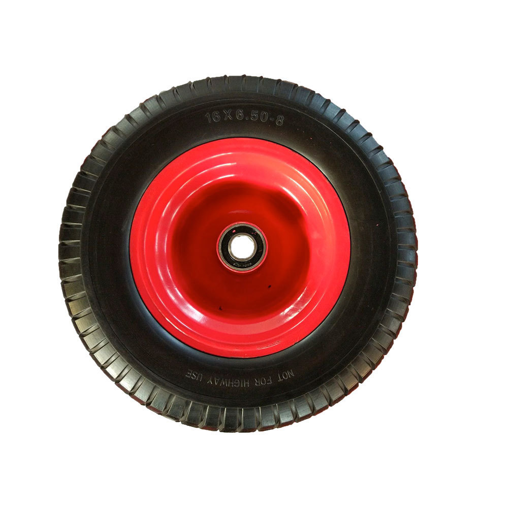 16 Inch Pu foam Filled Folding Wagon Lawn Mower Wheels Go Kart Wheel Tires