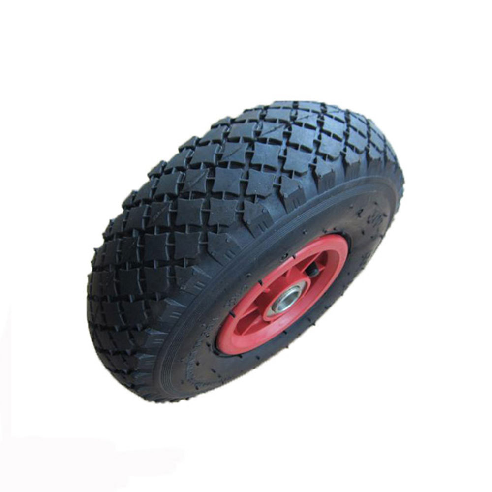 10 inch pneumatic rubber trolley tires pedal go kart wheels