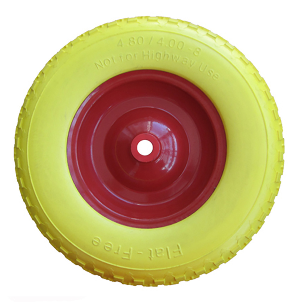 400-8 polyurethane tire fill wheelbarrow pu foam wheel