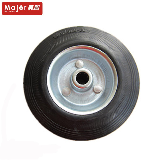 5 inch small solid rubber tire wagon push cart wheel for toys car