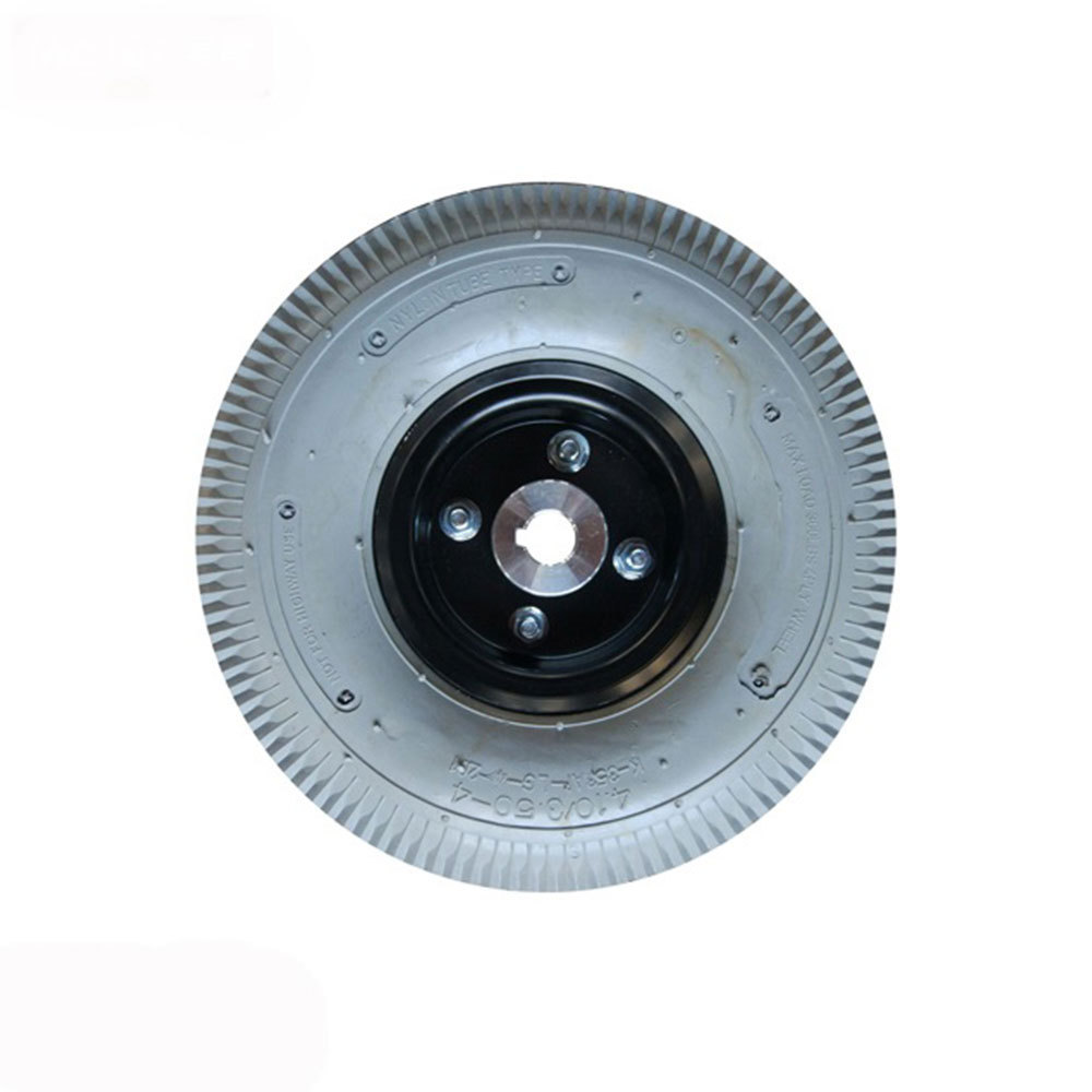 260x85 keyway bearing rubber sweeper wheel 10 inch 3.00-4 inflatable tire