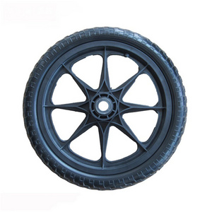 16 inch pu foam rubber wheel for baby jogging doll stroller