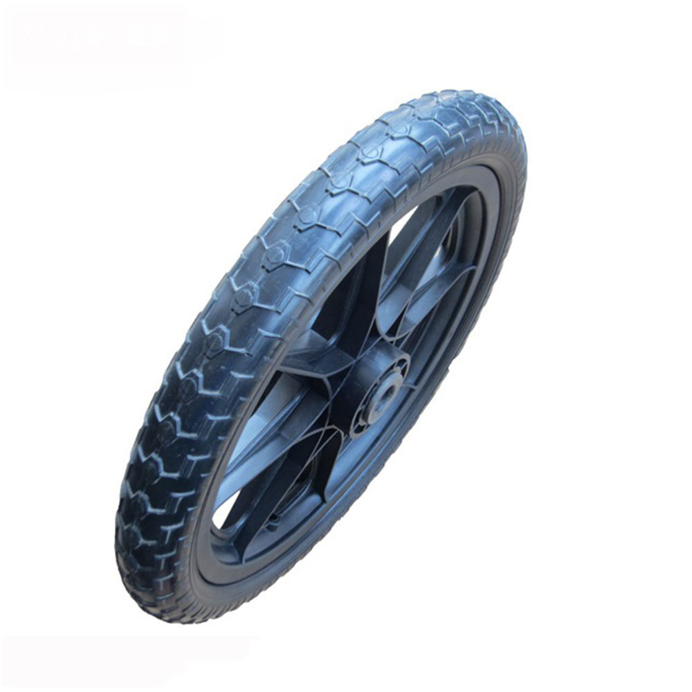 16 inch pu foam rubber wheel for baby jogging doll stroller