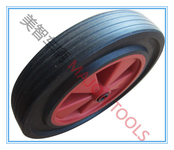 Solid rubber trolley tire 12 inch wheels for hand truck