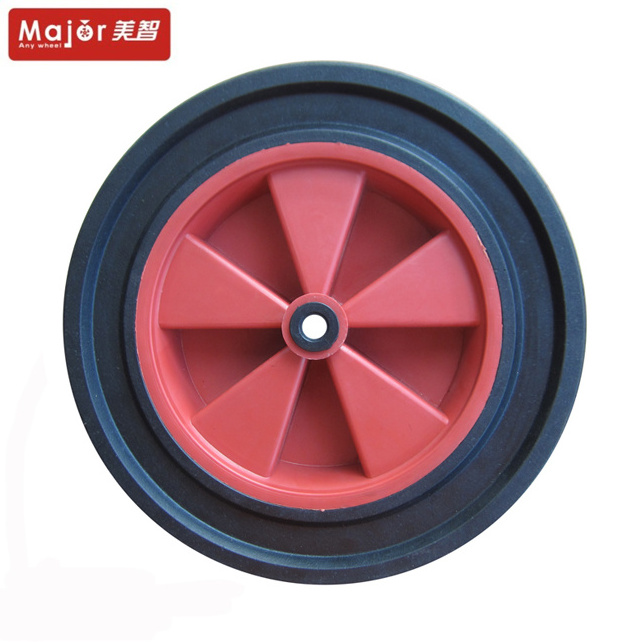 Solid rubber trolley tire 12 inch wheels for hand truck