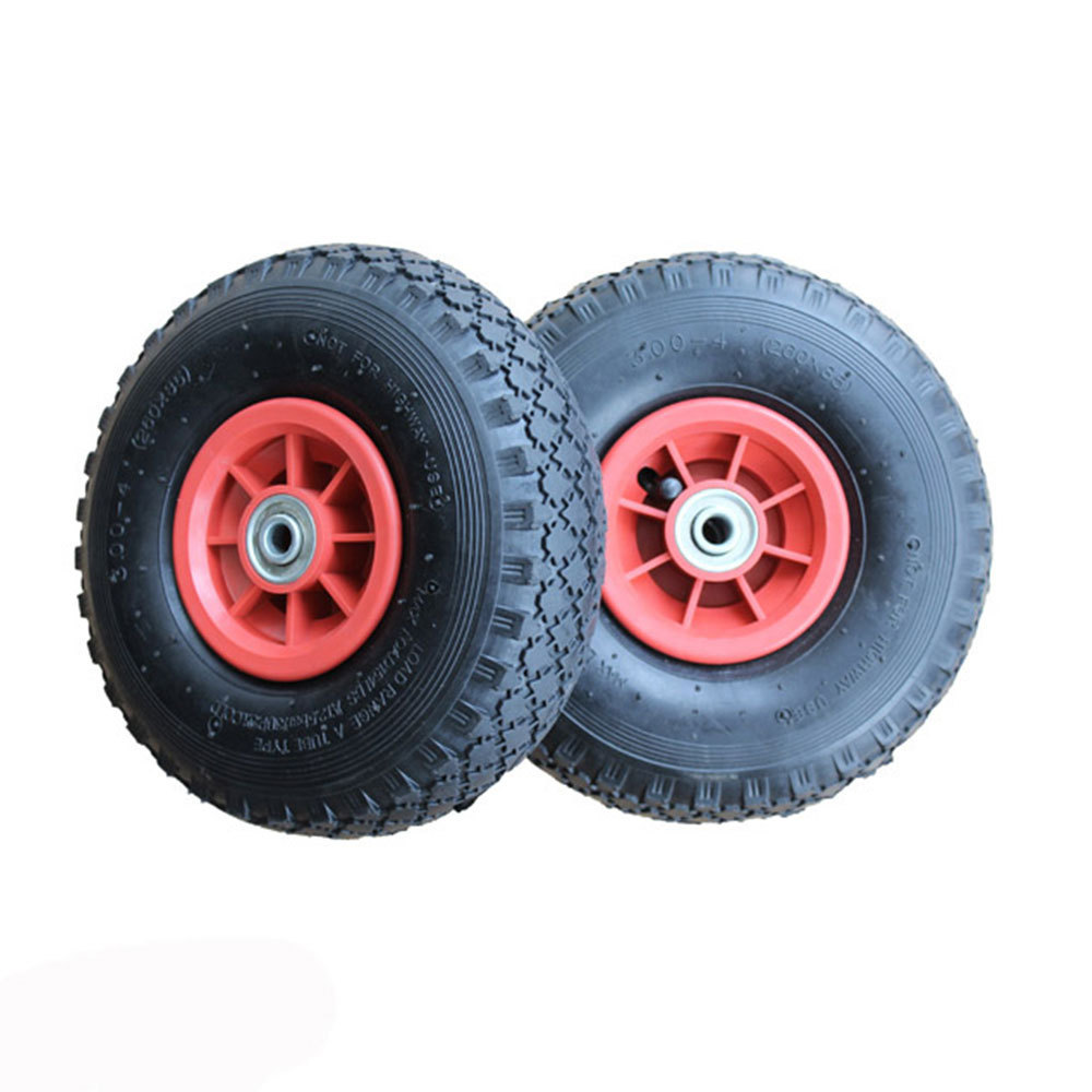 10 inch 3.00-4 3.50-4 wagon wheel pneumatic rubber trolley tire for sack truck