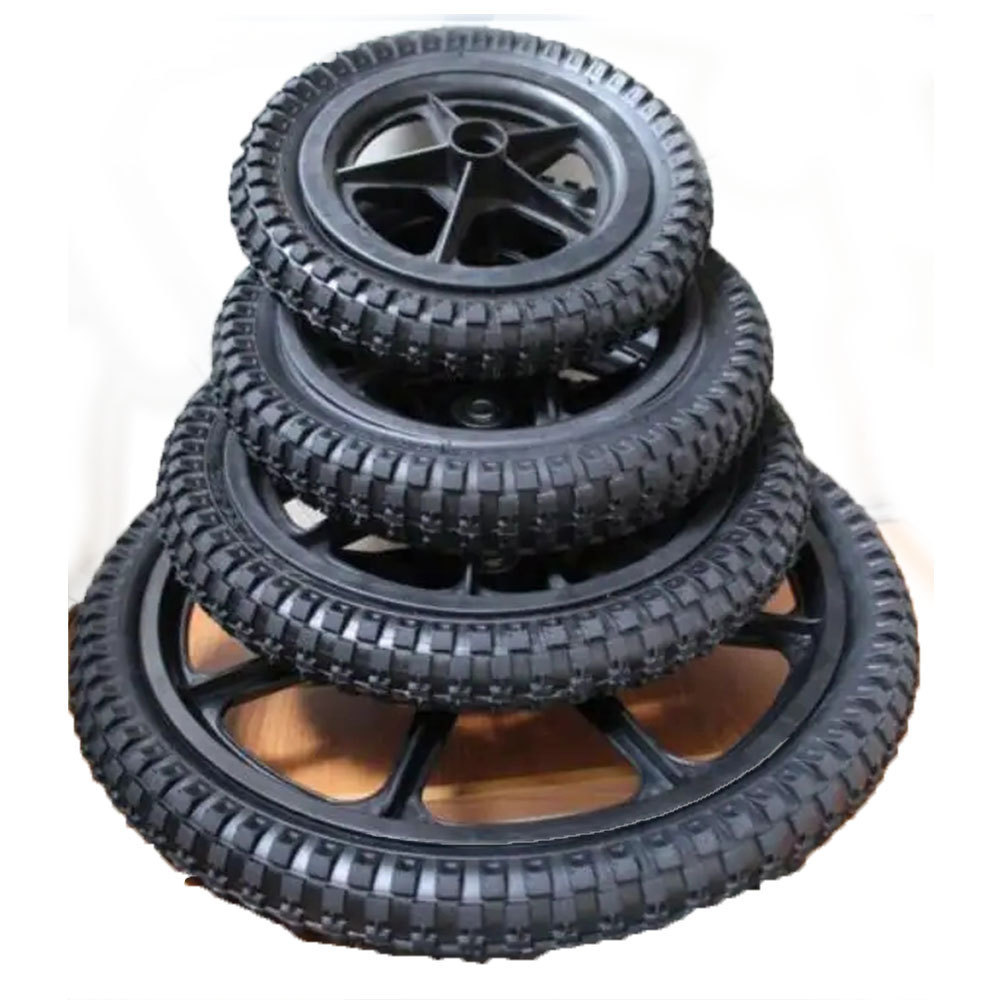 2.4 inch width 12 14 16 inch pneumatic rubber bicycle tire trailer cart wheel for horse drawn wagon cart