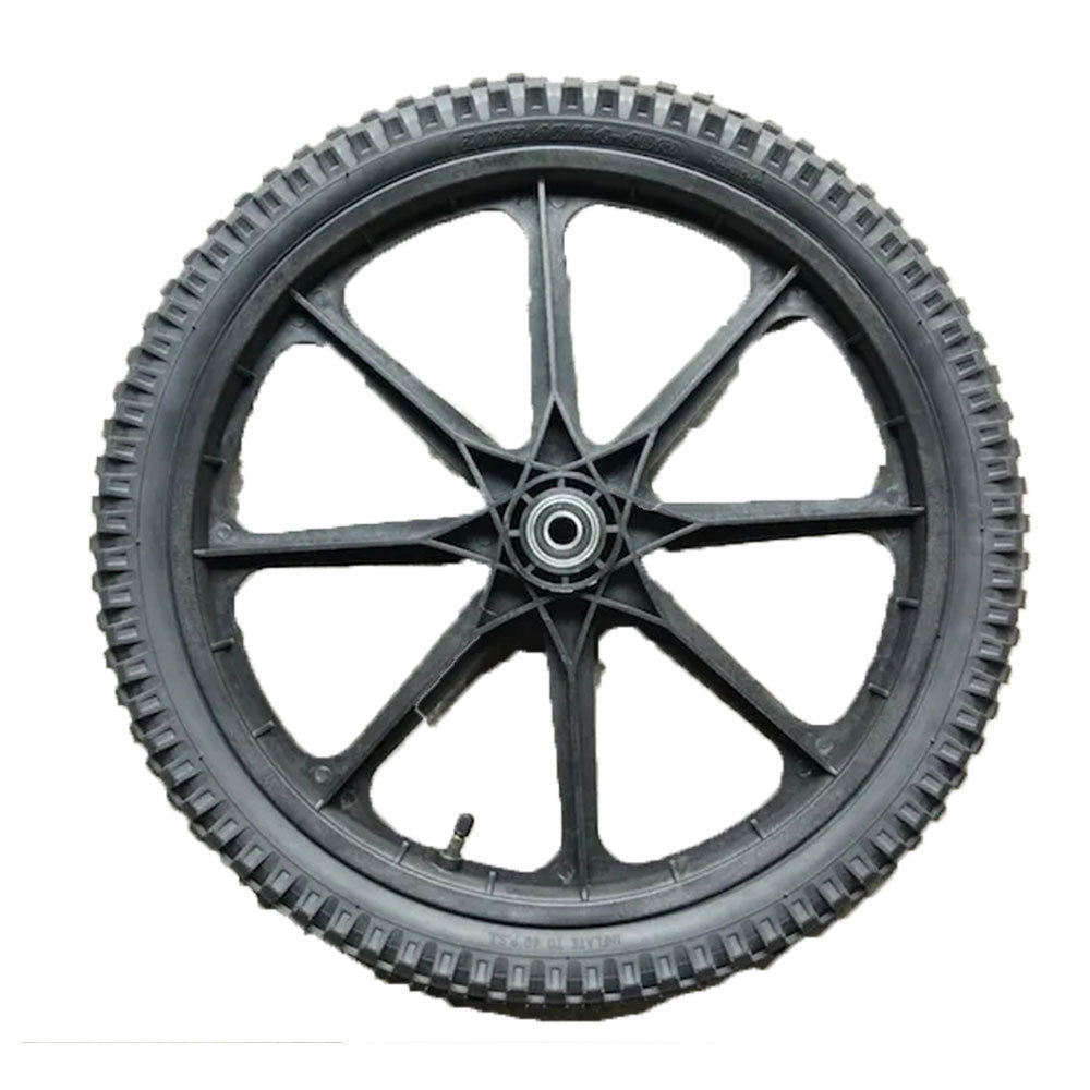 2.4 inch width 12 14 16 inch pneumatic rubber bicycle tire trailer cart wheel for horse drawn wagon cart