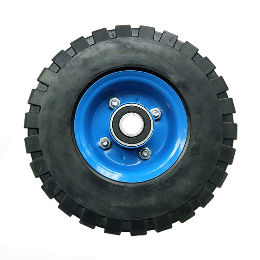 240x60 Rubber solid wheel and tire with steel rim and low price which are factory directly sale