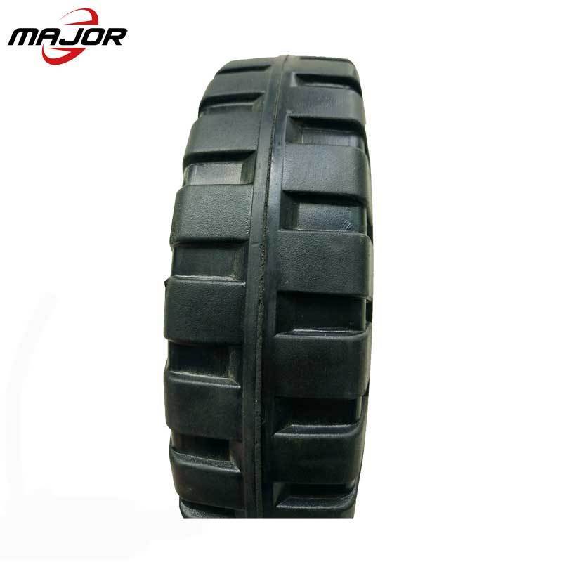 240x60 Rubber solid wheel and tire with steel rim and low price which are factory directly sale