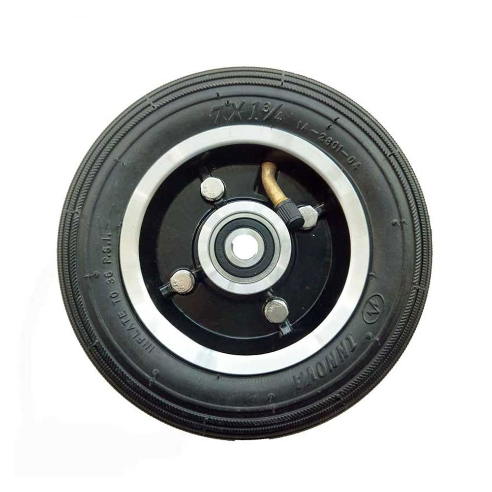 7-Inch 7x1 3/4 Pneumatic Tire and Steel Rim Wheels for Tool and Children's Cart Material Handling Equipment Parts