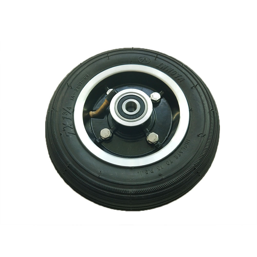 7-Inch 7x1 3/4 Pneumatic Tire and Steel Rim Wheels for Tool and Children's Cart Material Handling Equipment Parts